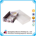 High Quality Custom Paperboard Empty Chocolate Box with Clear Lid